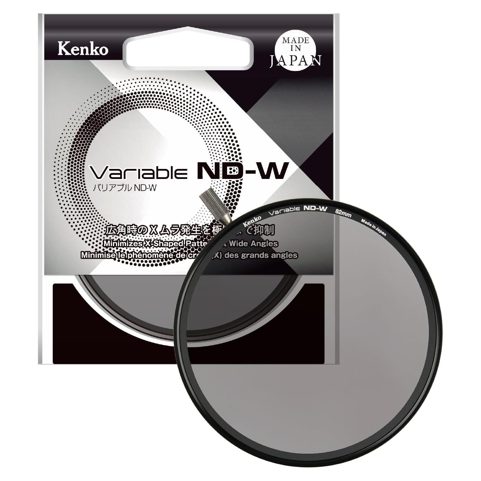 Filtro ND Variable Kenko ND-W 82mm Gris Neutro ND2.5 a ND128