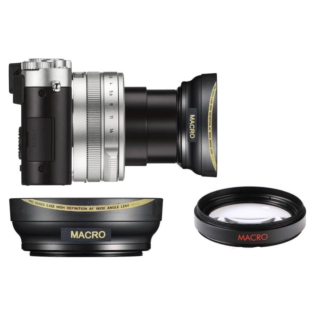 Lente Gran Angular 0.43X OPTURA HD 43mm para Cámara Leica D-Lux 7