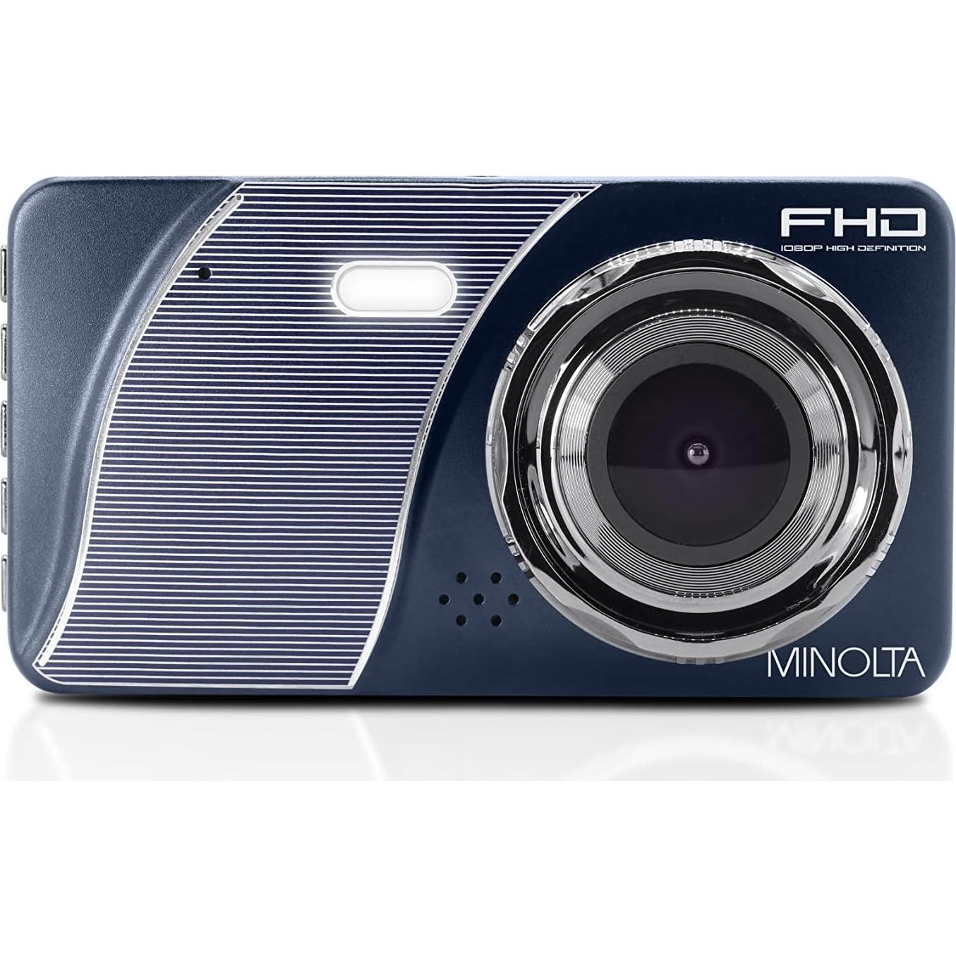 Grabadora de Coche Minolta MNCD450 1080p LCD 4" Azul