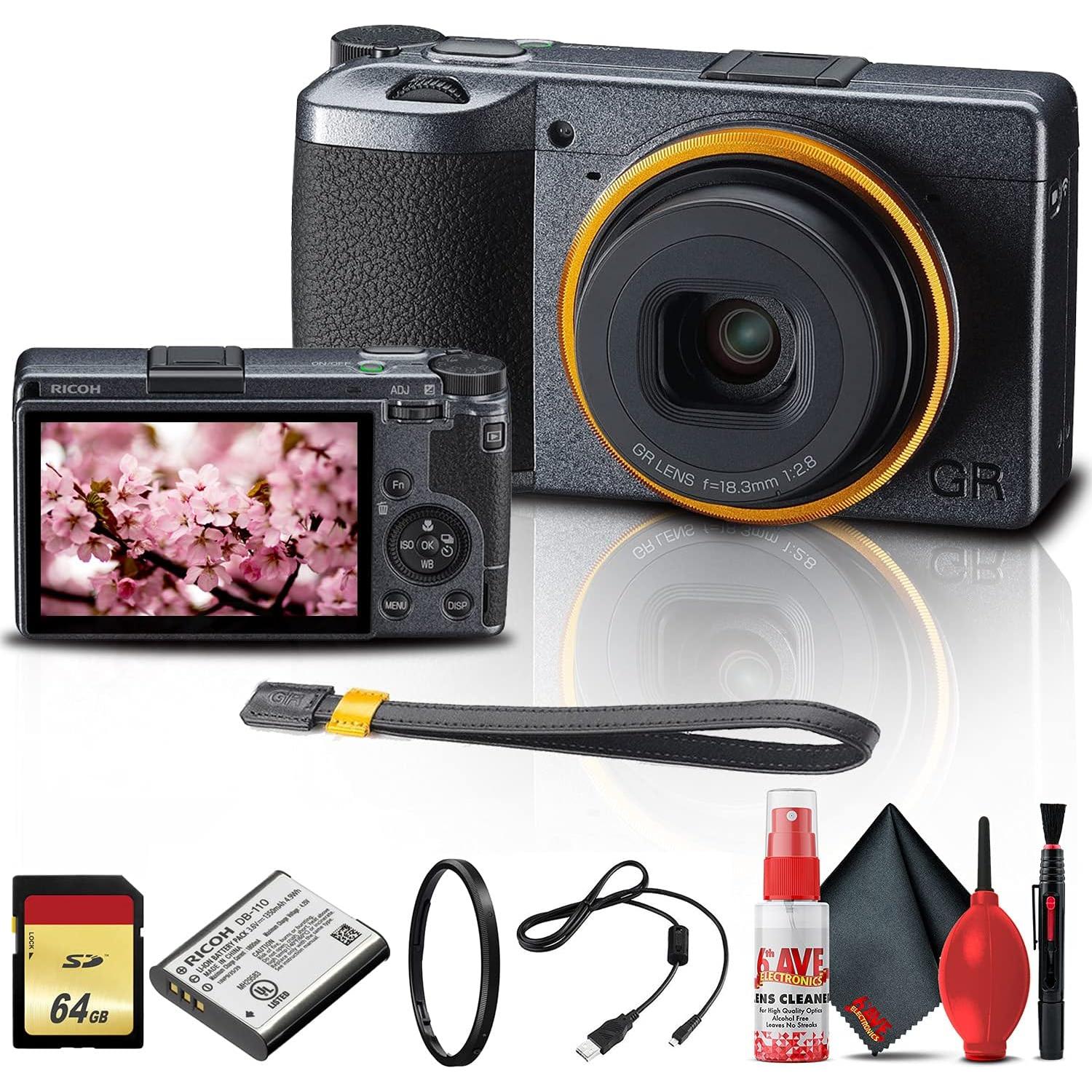 Cámara Digital Ricoh GR III Edición Callejera + 64GB + Kit Limpieza