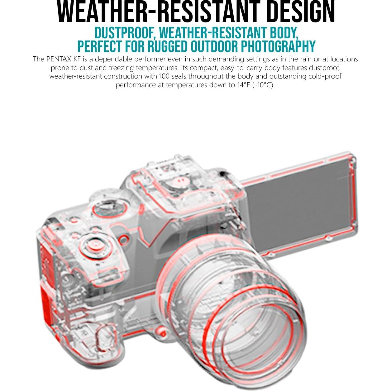 Cámara DSLR Pentax KF + Lente 35mm + Accesorios 64GB