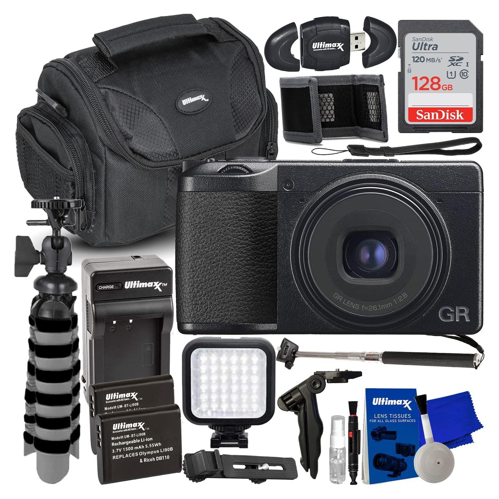 Cámara Digital Ricoh GR IIIx + Accesorios Completo 22 Piezas