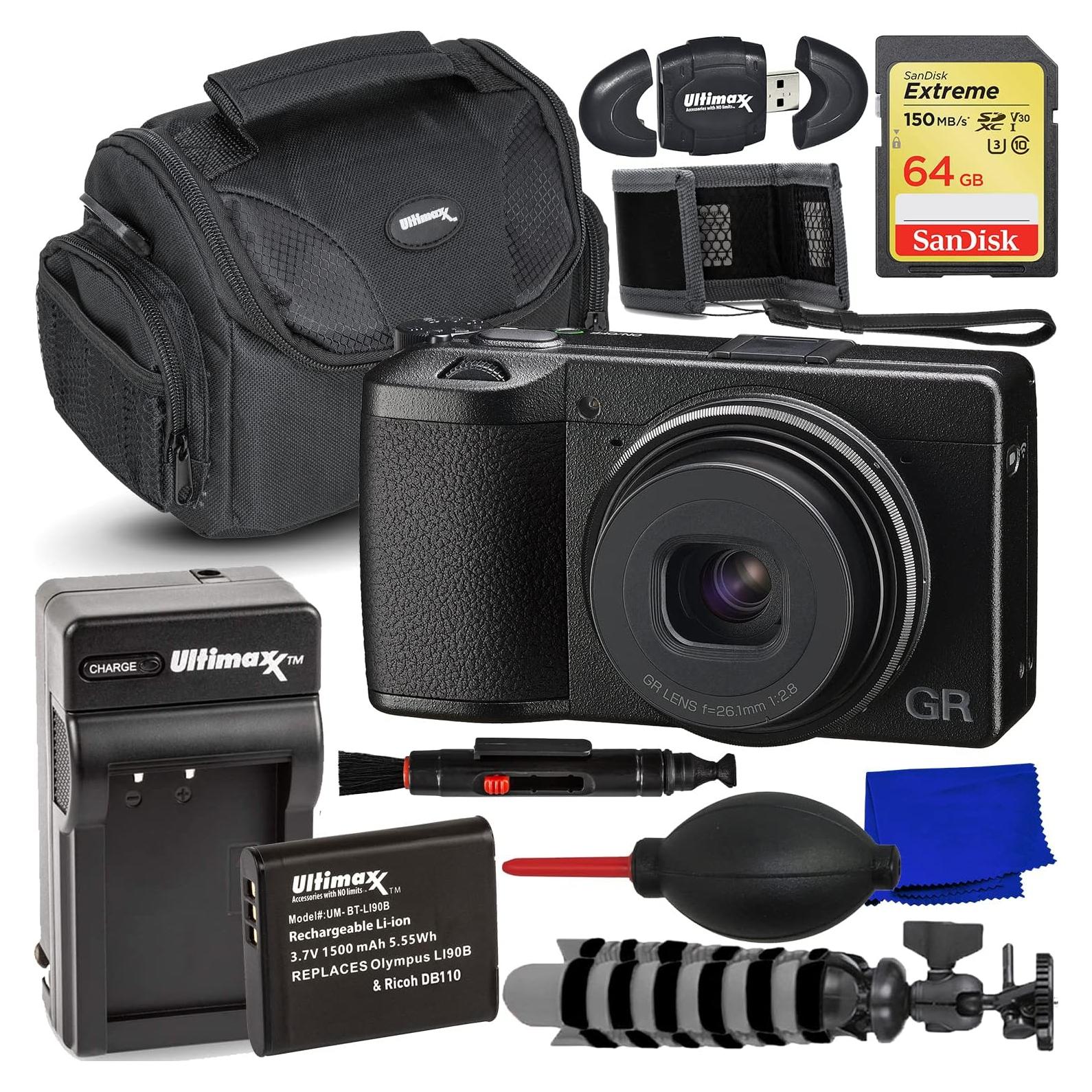 Cámara Digital Ricoh GR IIIx + Accesorios 16 Piezas