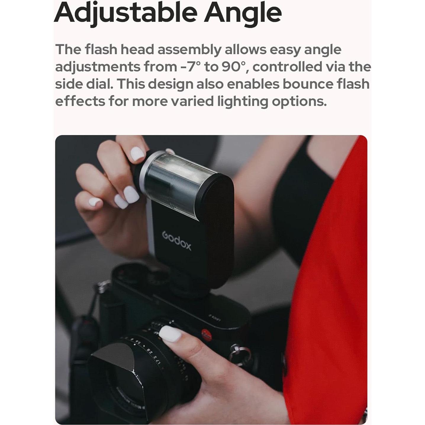 Flash Godox iA32 Mini para Cámara - GN15, 8 Niveles Potencia