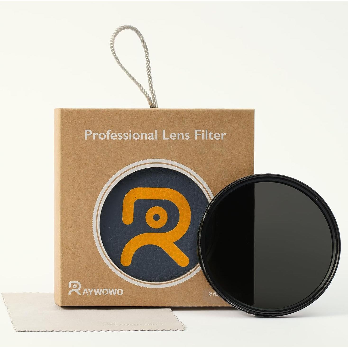 Filtro ND ajustable RAYWOWO ND64 82mm para cámara DSLR