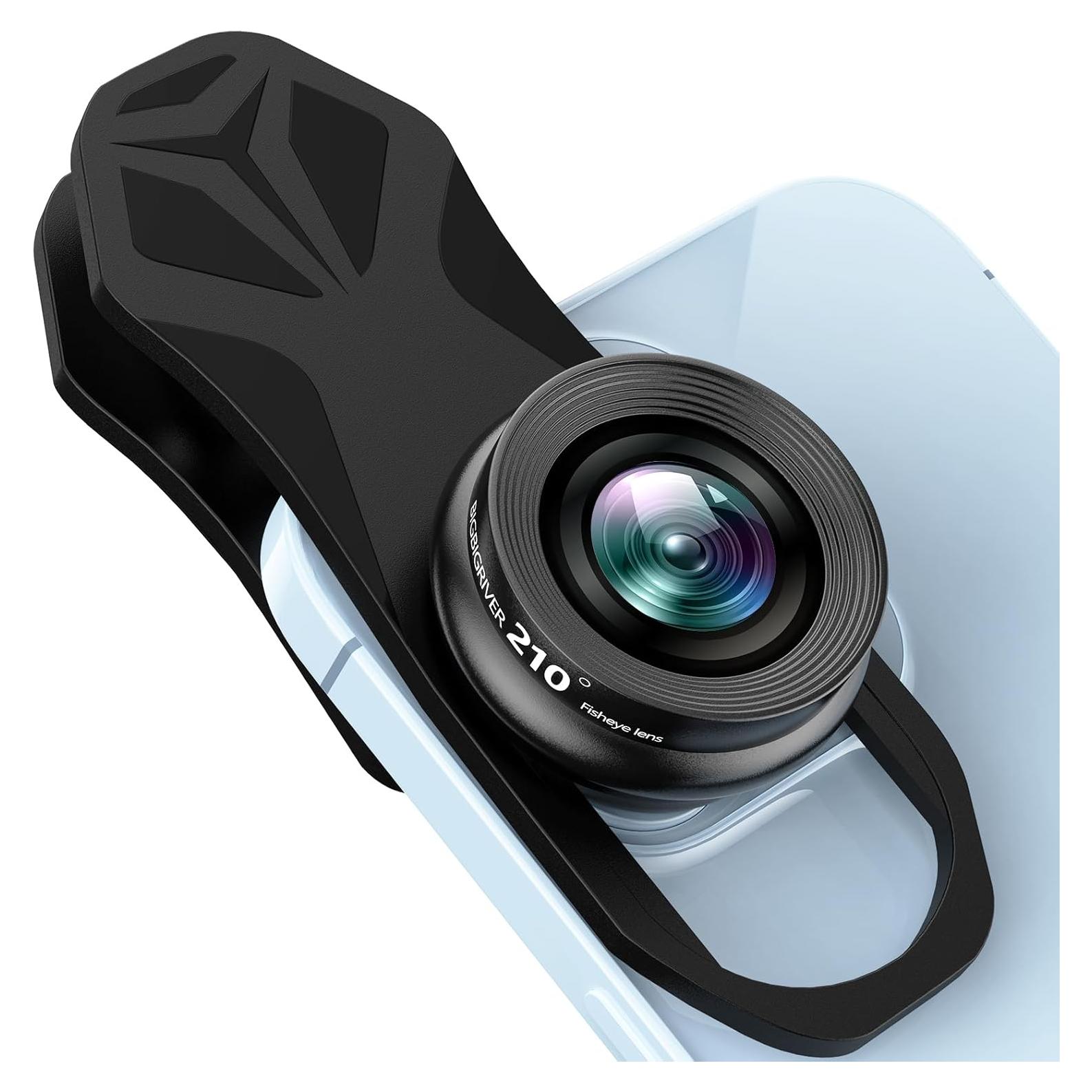 Lente Ojo de Pez 210° BIGBIGRIVER para Teléfonos Móviles