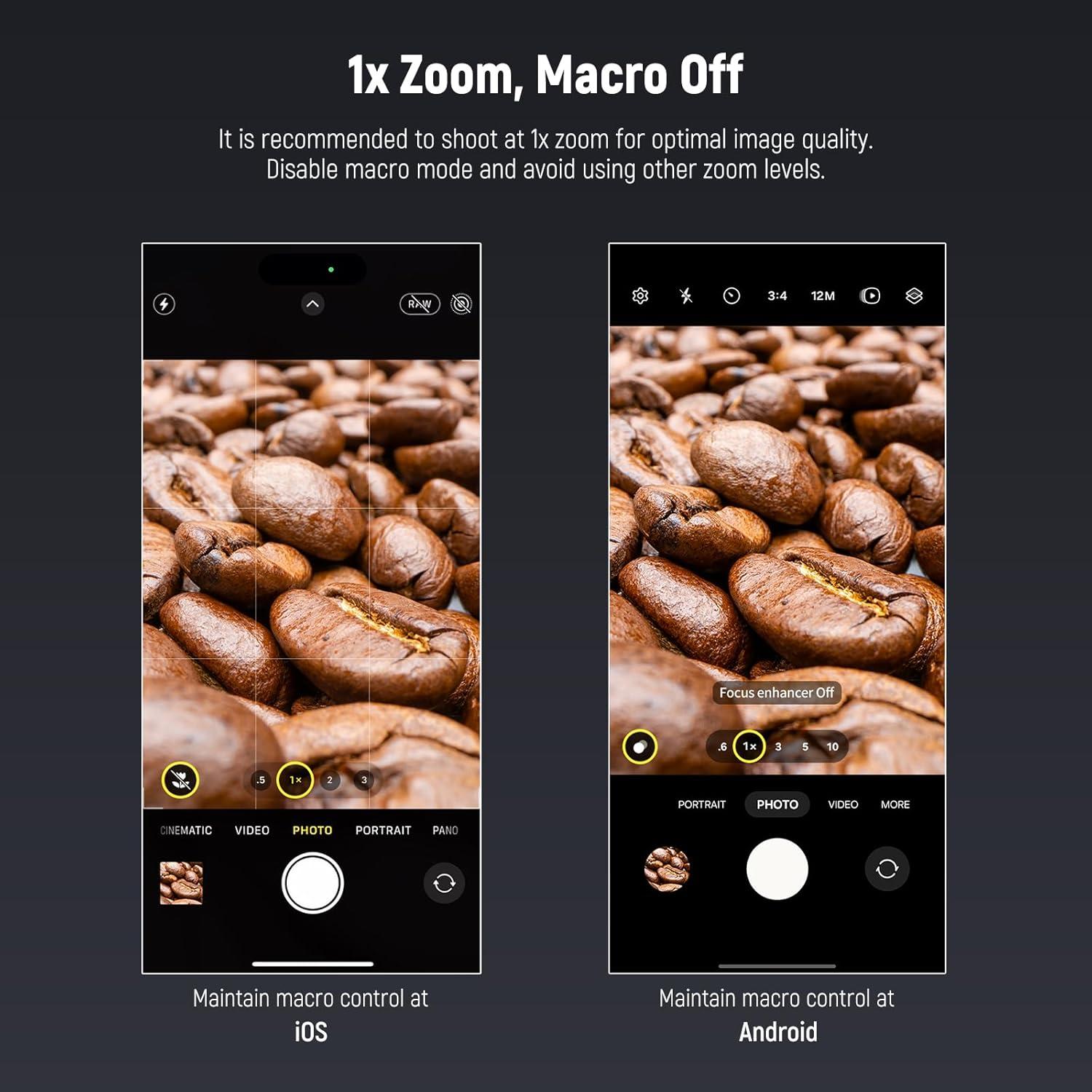 Lente Macro de Sonda NEEWER 18mm 2X para Móvil con Luz LED