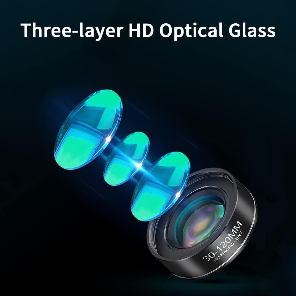 Lente Macro JEVOCOM 30-120mm para Teléfonos Móviles