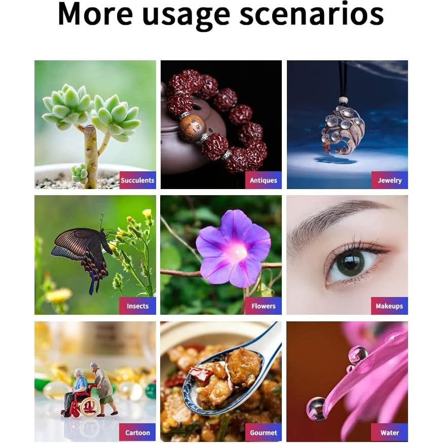 Lente Macro JEVOCOM 30-120mm para Teléfonos Móviles