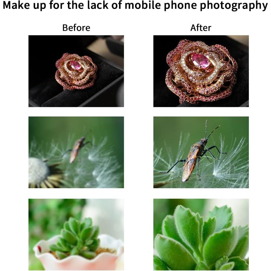 Lente Macro JEVOCOM 30-120mm para Teléfonos Móviles