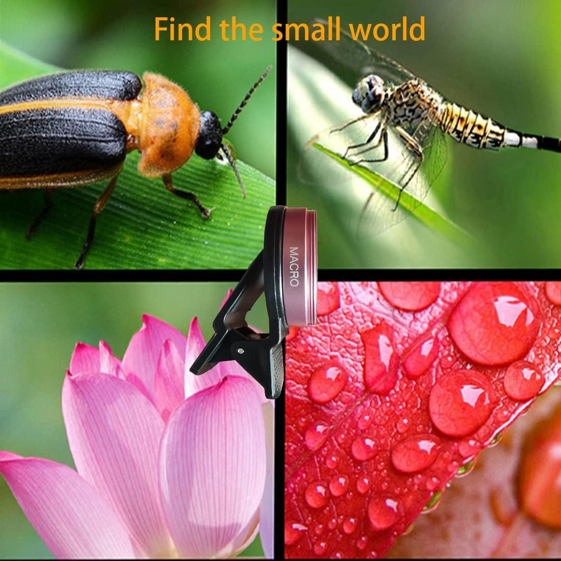 Kit de Lentes de Cámara Peanutech para iPhone y Samsung - Ojo de Pez y Gran Angular