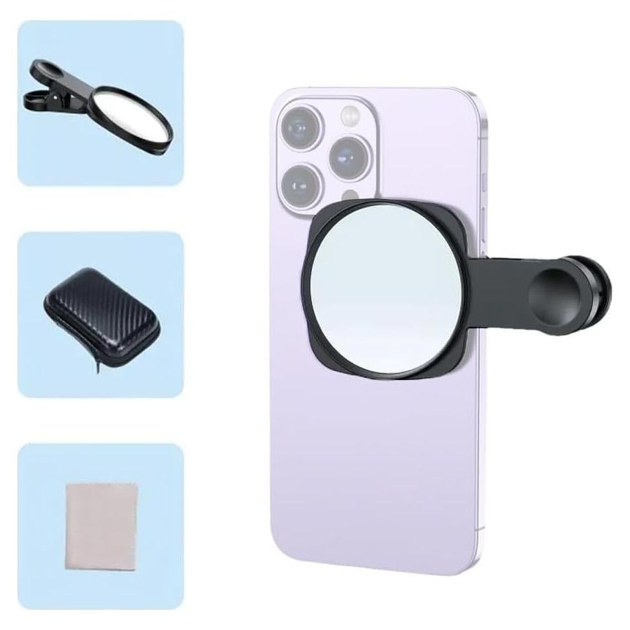 Espejo Selfie Compacto Kalofaye Clip Universal para Smartphone