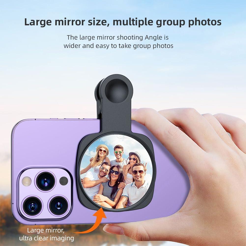 Espejo Selfie Compacto Kalofaye Clip Universal para Smartphone
