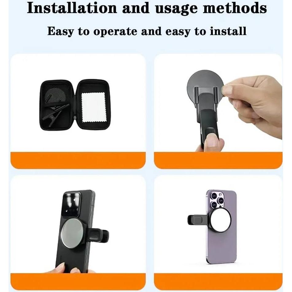 Espejo Selfie Compacto Kalofaye Clip Universal para Smartphone
