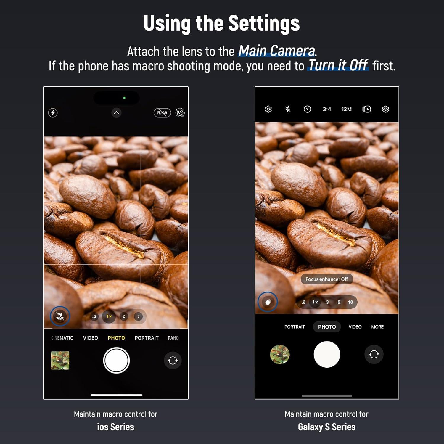 Lente Macro Probe NEEWER 18mm 2X para Teléfono Móvil