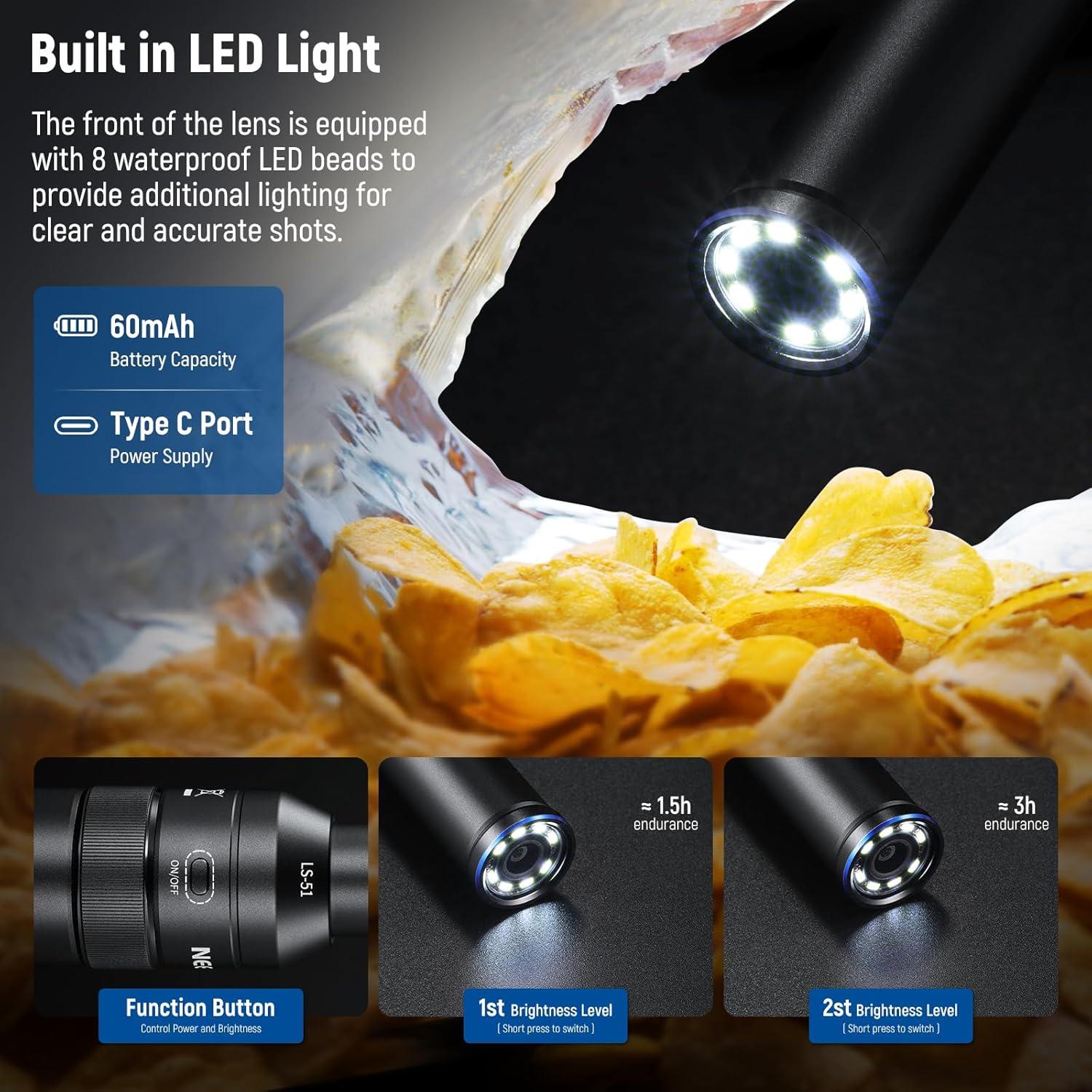 Lente Macro Probe NEEWER 18mm 2X para Teléfono Móvil