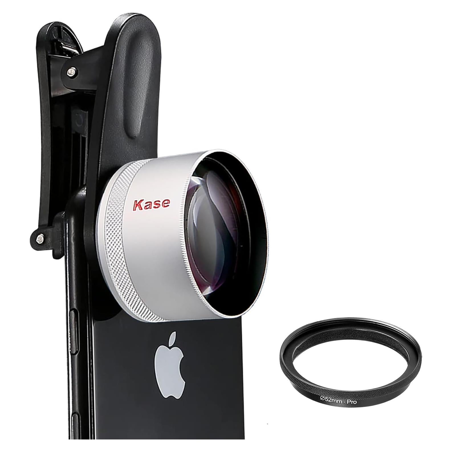 Lente Macro Pro Kase Master con Adaptador 52mm para Smartphone