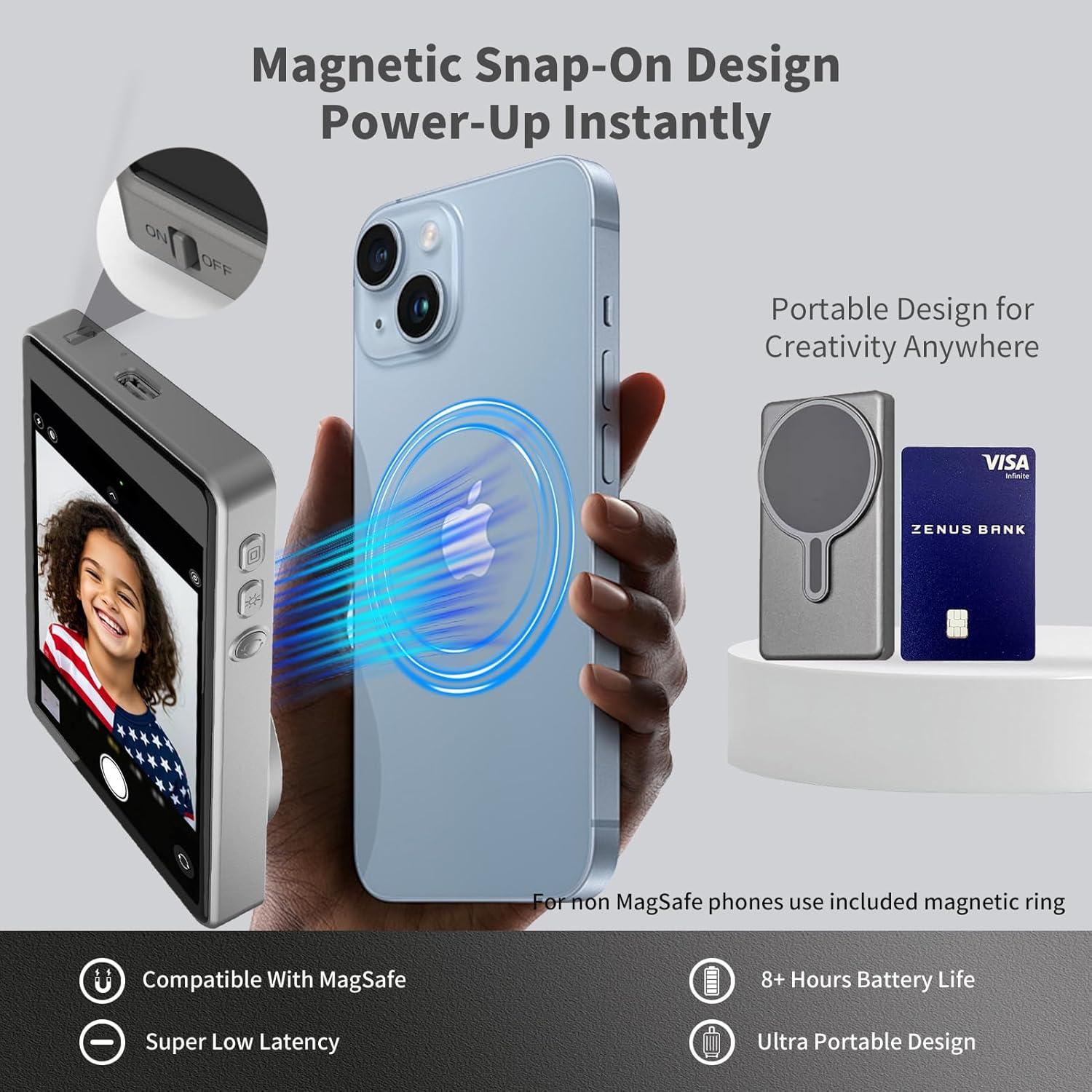 Monitor de Cámara Trasera OmniMaster para iPhone y Samsung 4K