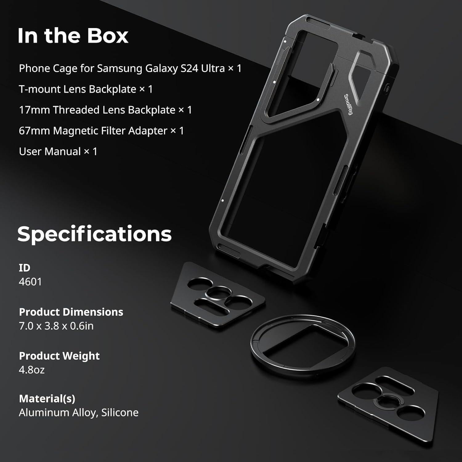 Jaula de Teléfono SmallRig 4601 para Samsung Galaxy S24 Ultra