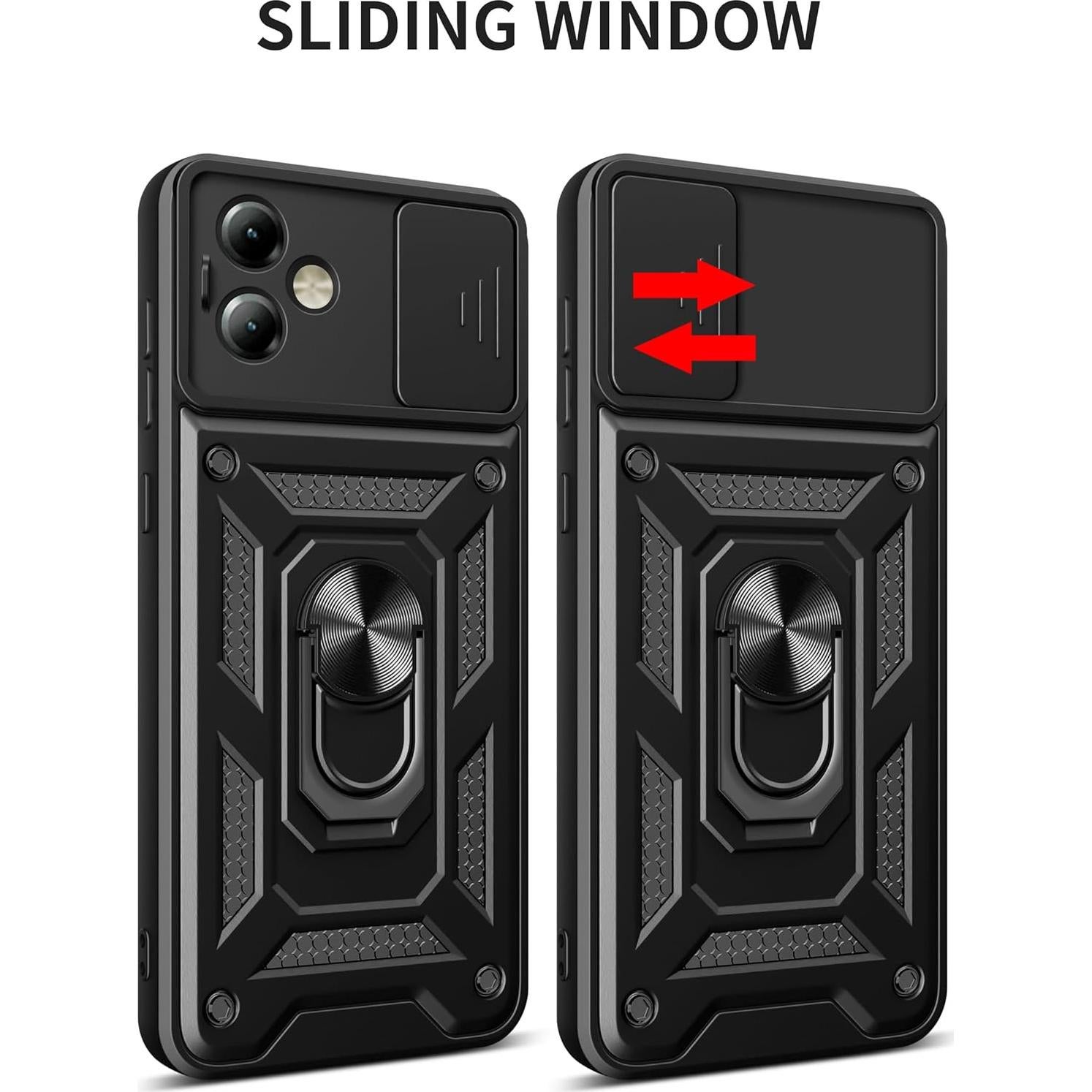 Funda Protectora Kukoufey para Samsung Galaxy A05 4G Negra