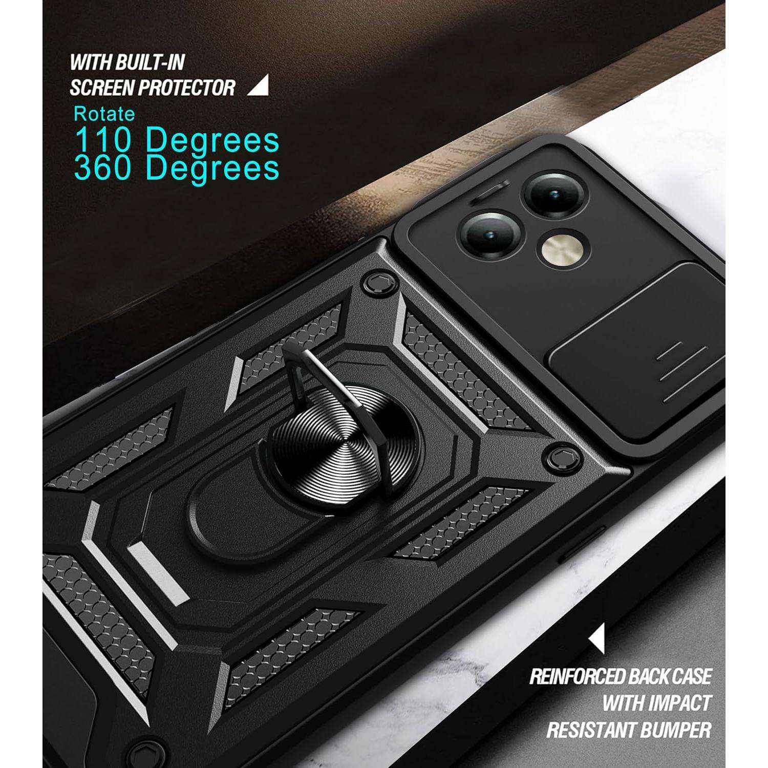 Funda Protectora Kukoufey para Samsung Galaxy A05 4G Negra