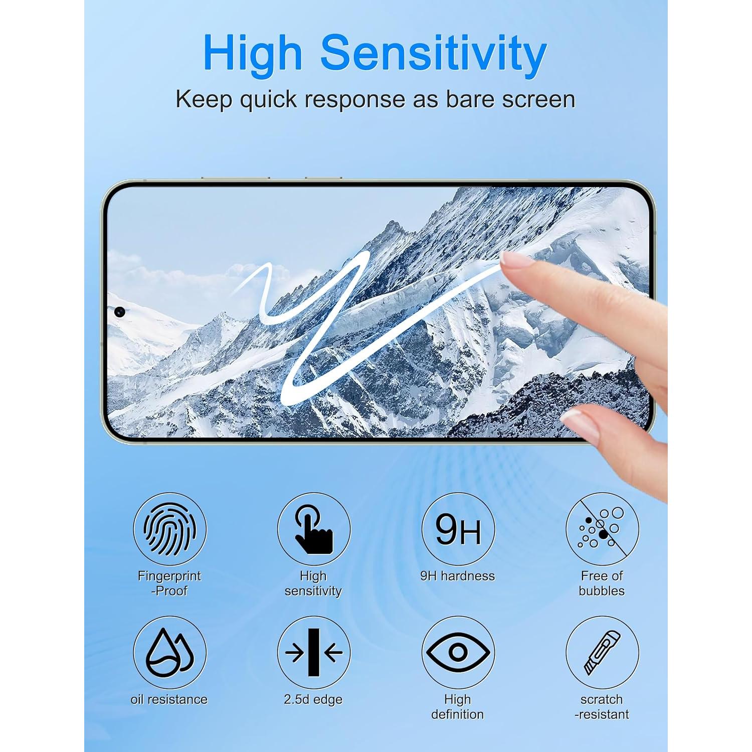 Protector de Pantalla Privado Yebowe para Samsung Galaxy S25 - Vidrio Templado 9H