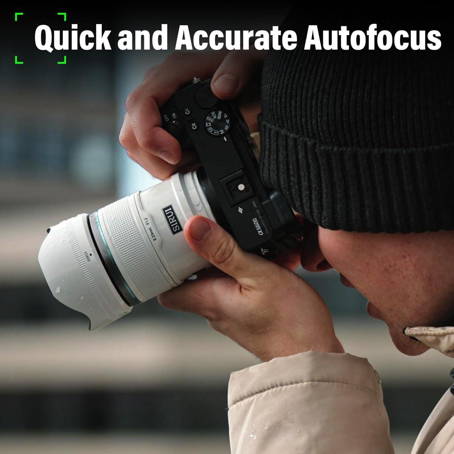 Lente Autofocus SIRUI Sniper 23mm F1.2 Gran Angular APS-C