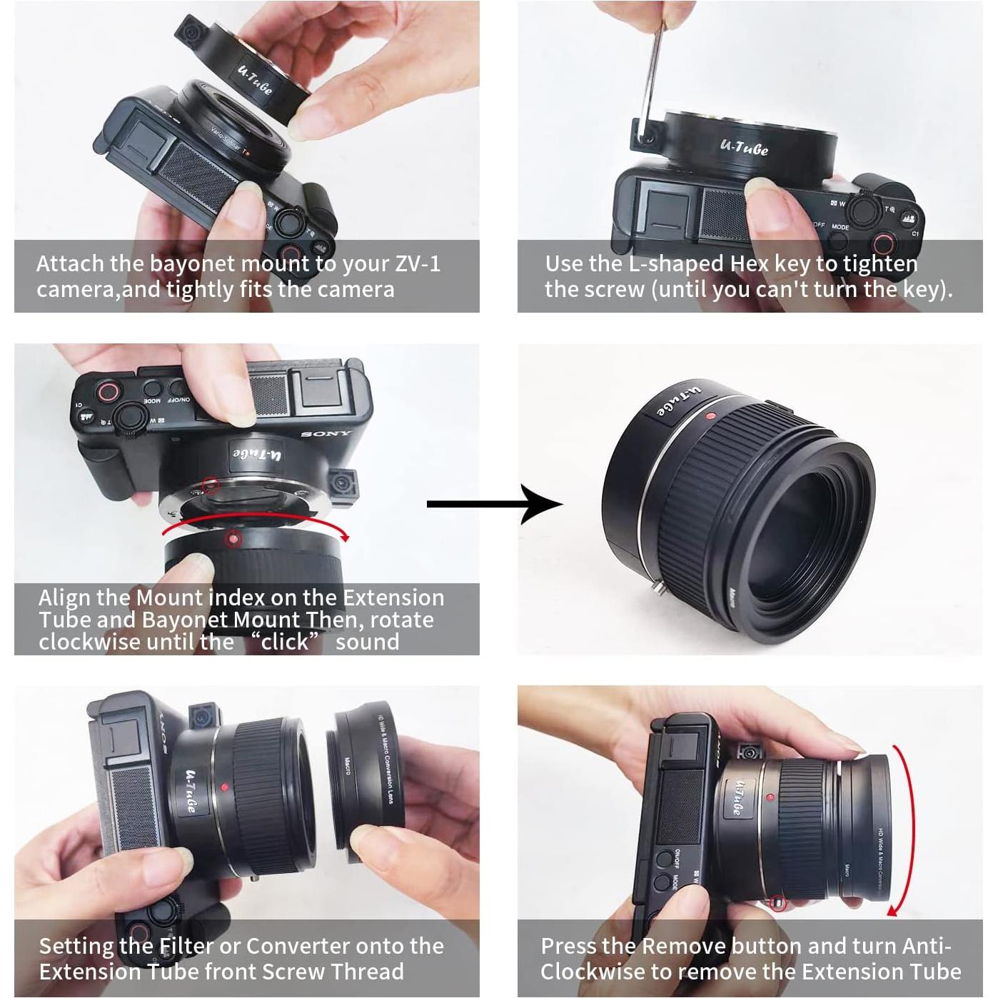 Lente 2-en-1 Gran Angular 18mm y Macro 10x EooEye para Sony ZV1