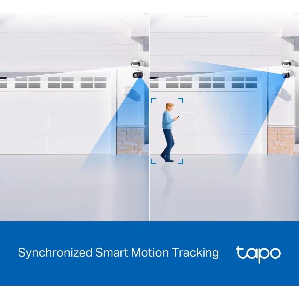 Cámara de Seguridad Tapo C246D 2K 3MP Doble Lente Pan/Tilt