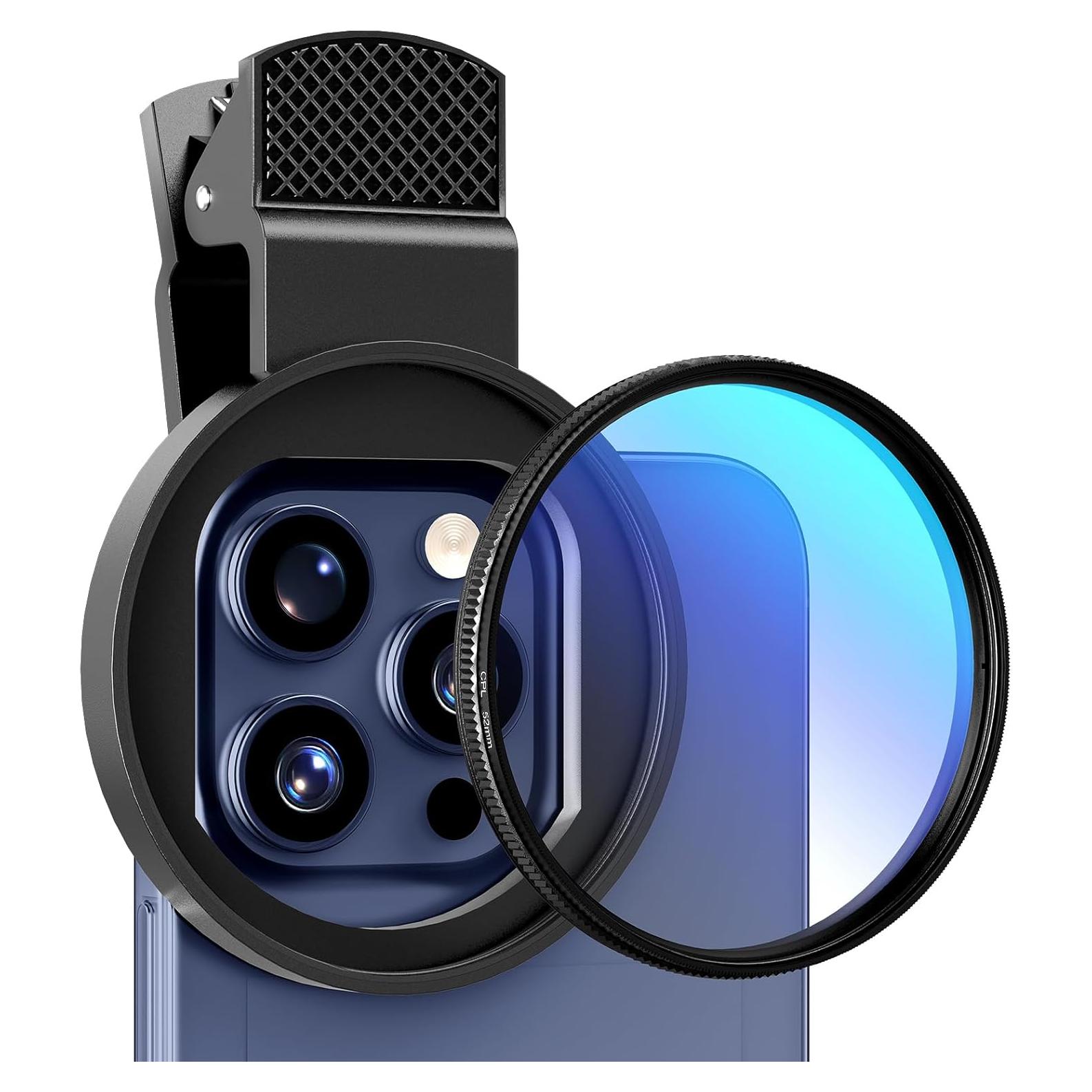 Filtro Polarizador Circular 52mm ALILUSSO para Smartphones