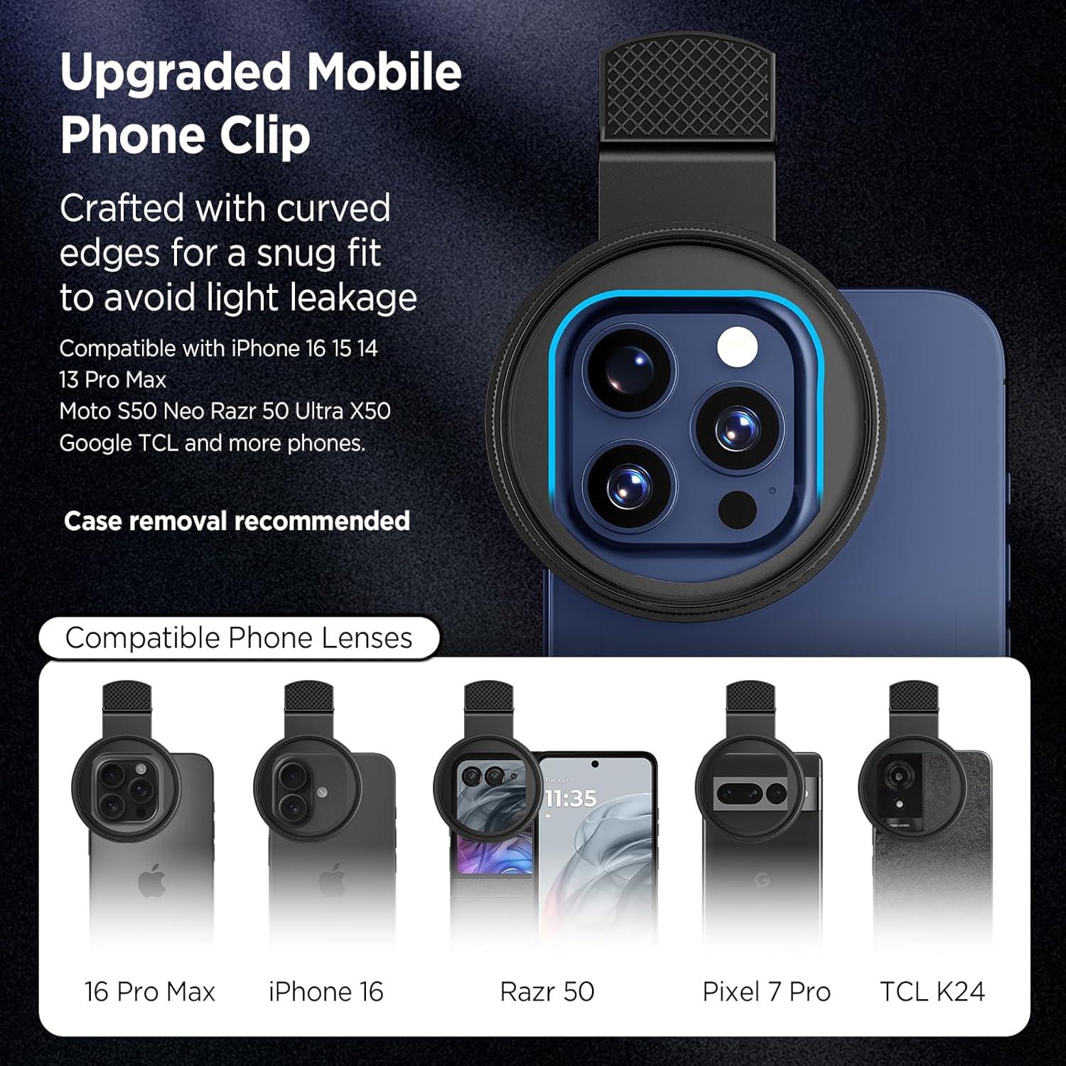 Filtro Polarizador Circular 52mm ALILUSSO para Smartphones