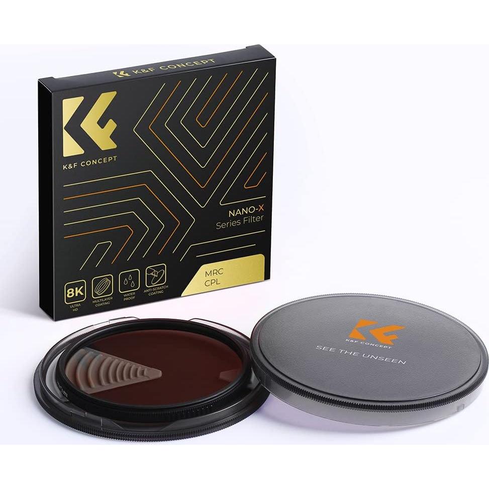 Filtro Polarizador Circular K&F Concept 82mm Ultra Delgado