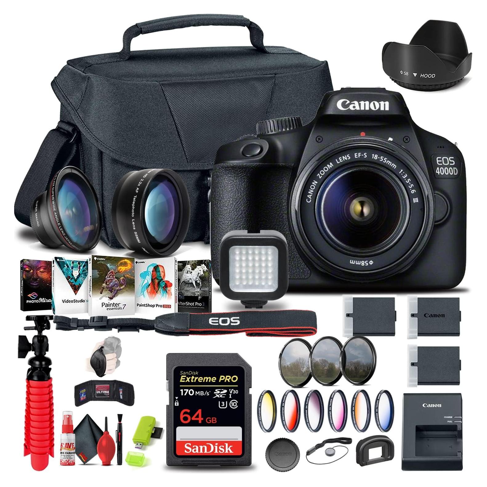 Cámara DSLR Canon EOS Rebel T100 18MP con Lente 18-55mm