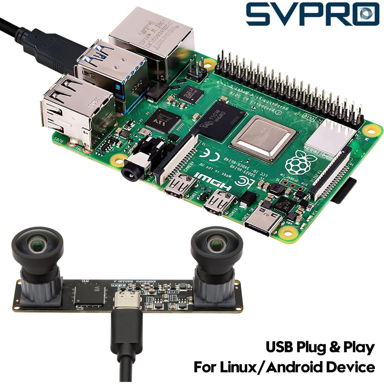 Cámara USB SVPRO 1200P 60fps con obturador global y lente M12