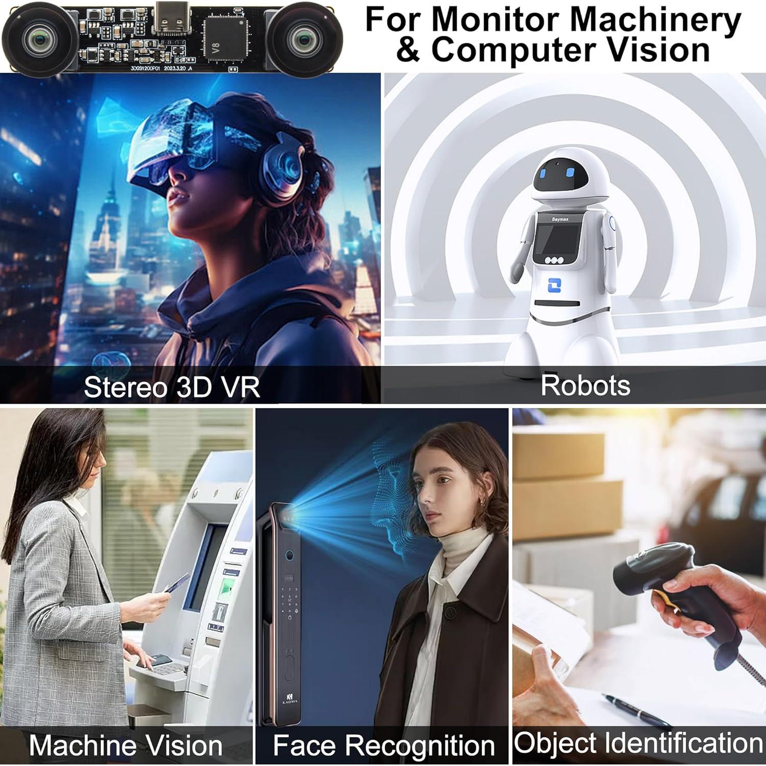 Cámara USB SVPRO 1200P 60fps con obturador global y lente M12