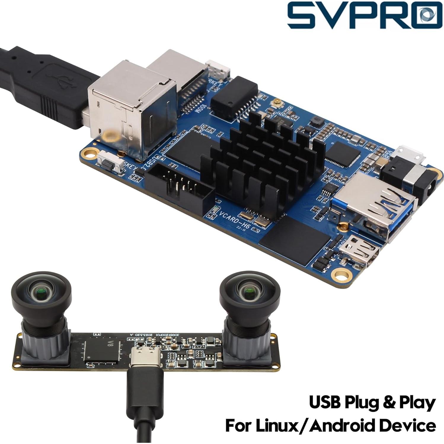 Cámara USB SVPRO 1200P 60fps con obturador global y lente M12