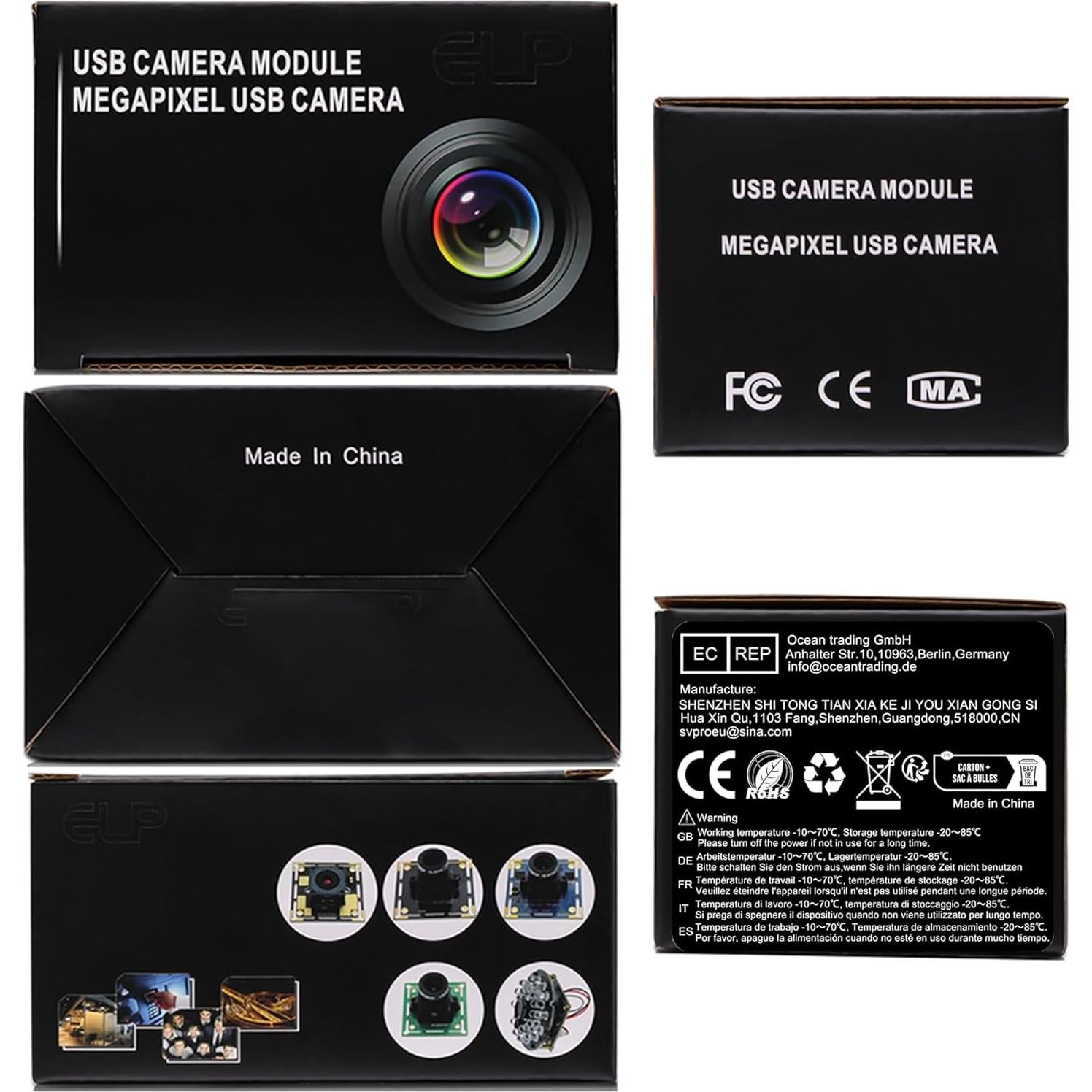 Cámara USB SVPRO 1200P 60fps con obturador global y lente M12