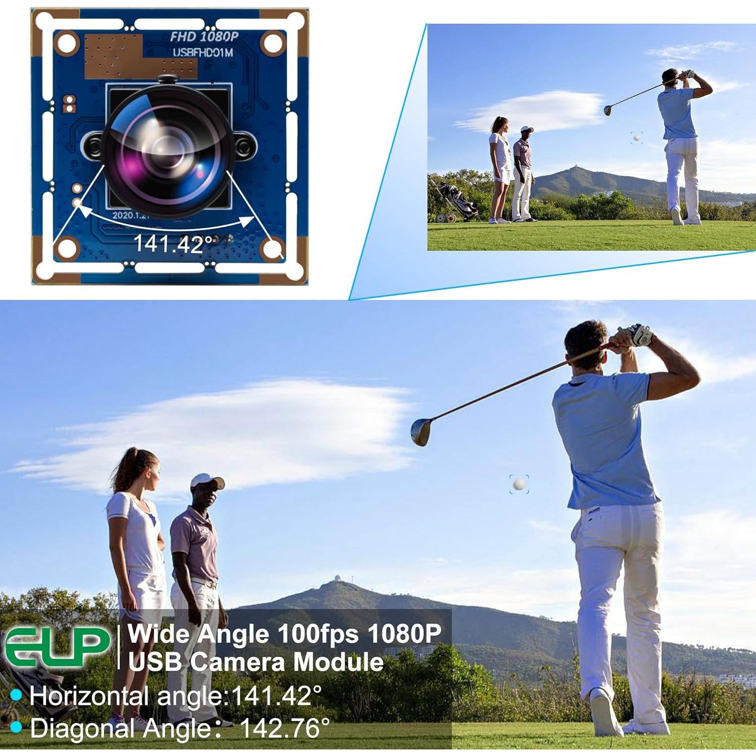 Cámara USB 2MP HD 1080p Ailipu Lente Ojo de Pez 170°