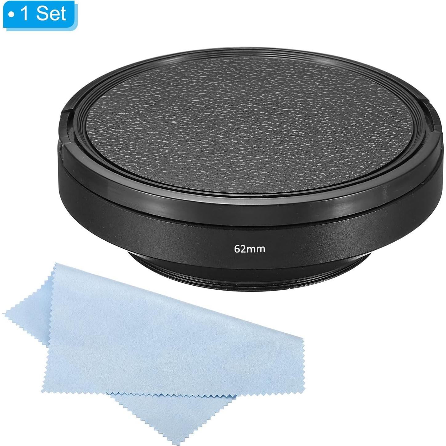 Capucho de Lente PATIKIL 62mm Antirreflectante Negro