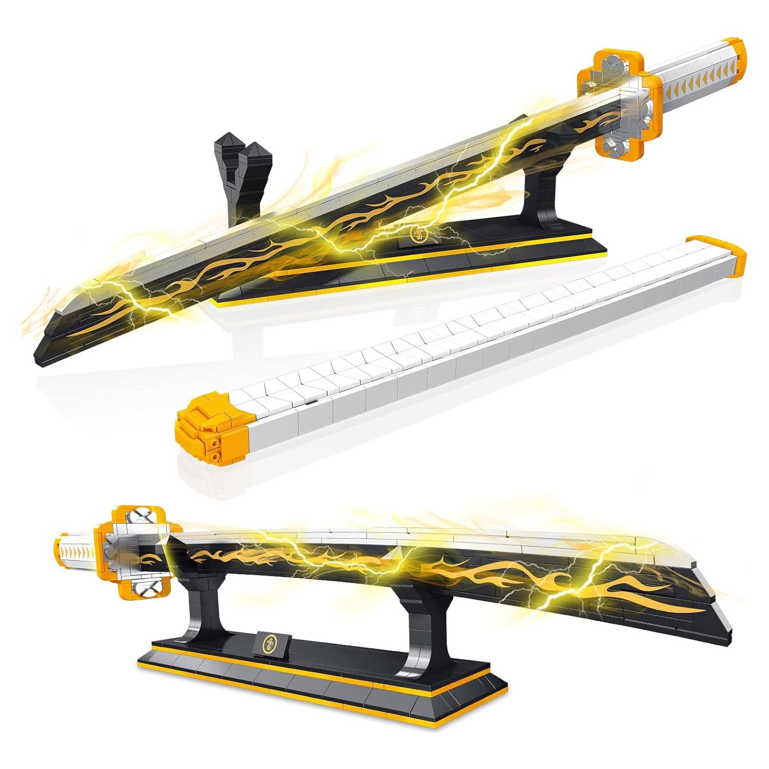 Espada Agatsuma Zenitsu Demon Slayer 956 Piezas con Soporte