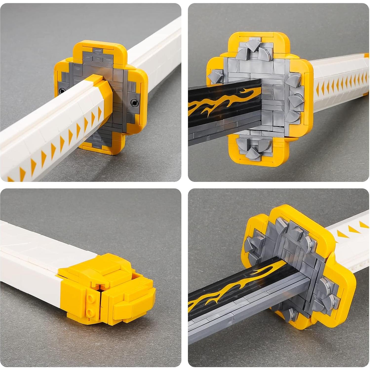 Espada Agatsuma Zenitsu Demon Slayer 956 Piezas con Soporte