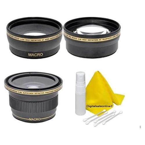 Juego de Lentes 58mm Xit: Ojo de Pez, Telefoto, Gran Angular