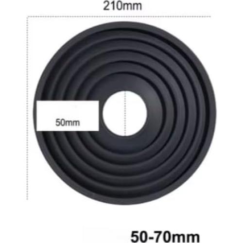 Capucha de Lente Antirreflejo Goma Universal 50-70mm Canon Nikon Sony