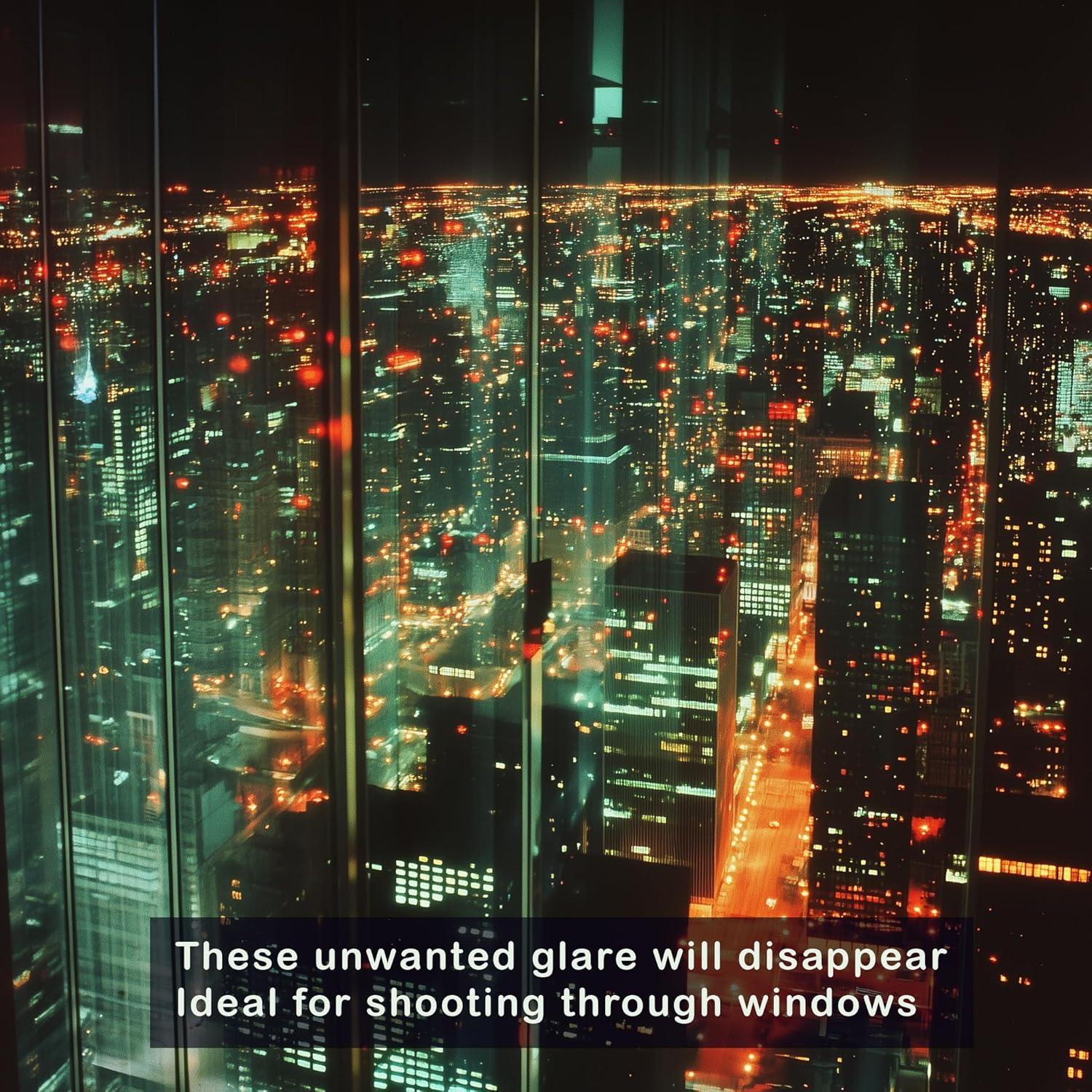 Capucha de Lente Antirreflejo Goma Universal 50-70mm Canon Nikon Sony