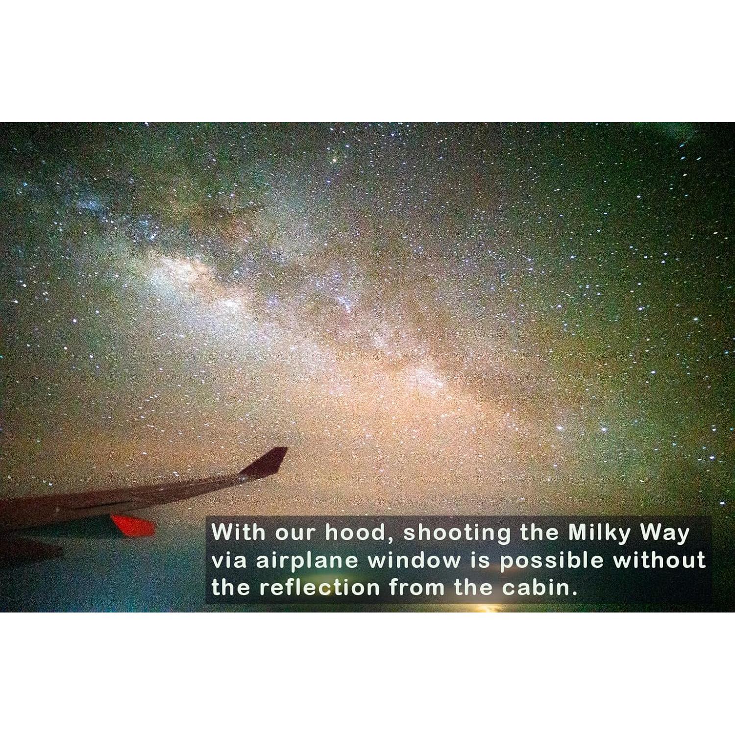 Capucha de Lente Antirreflejo Goma Universal 50-70mm Canon Nikon Sony