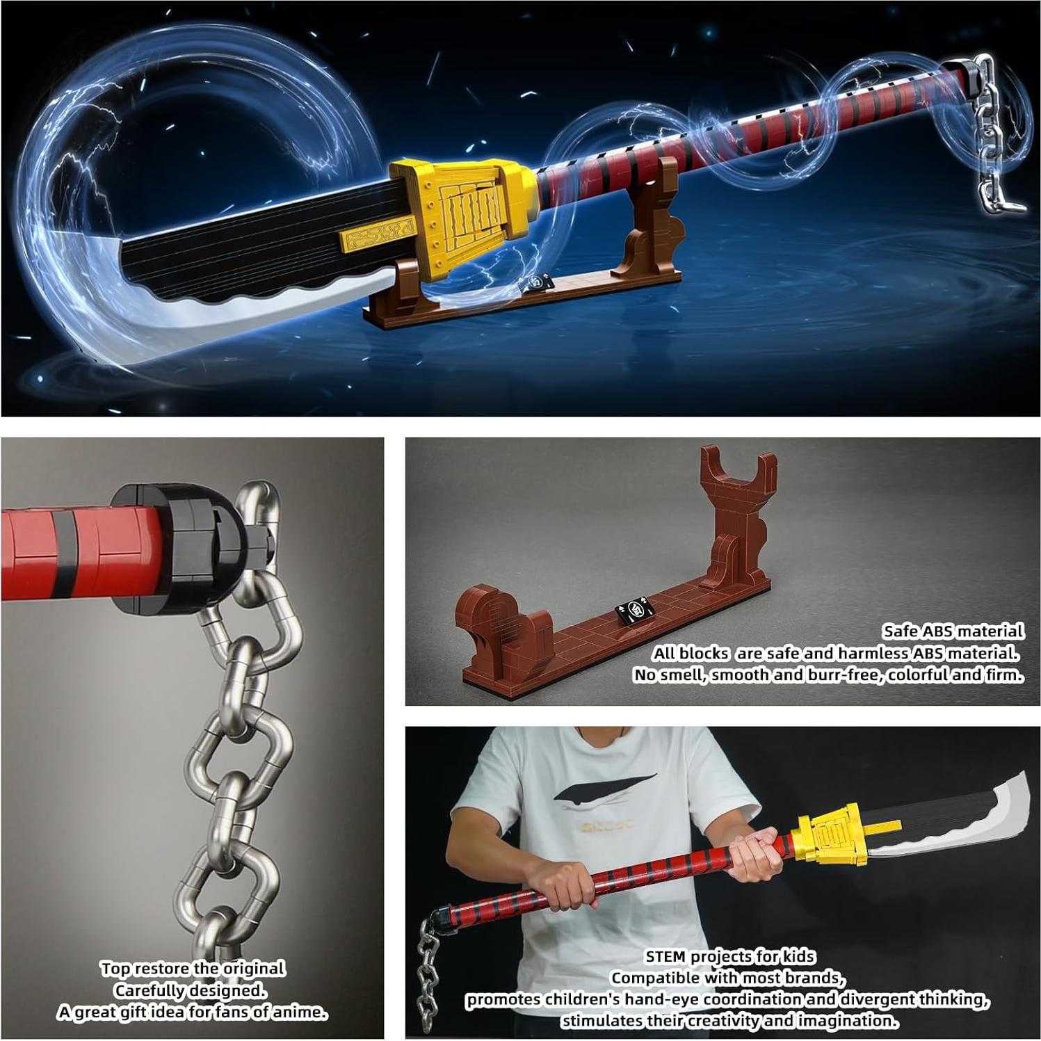 Katana Edward Newgate One Piece 1319 Pcs para Cosplay