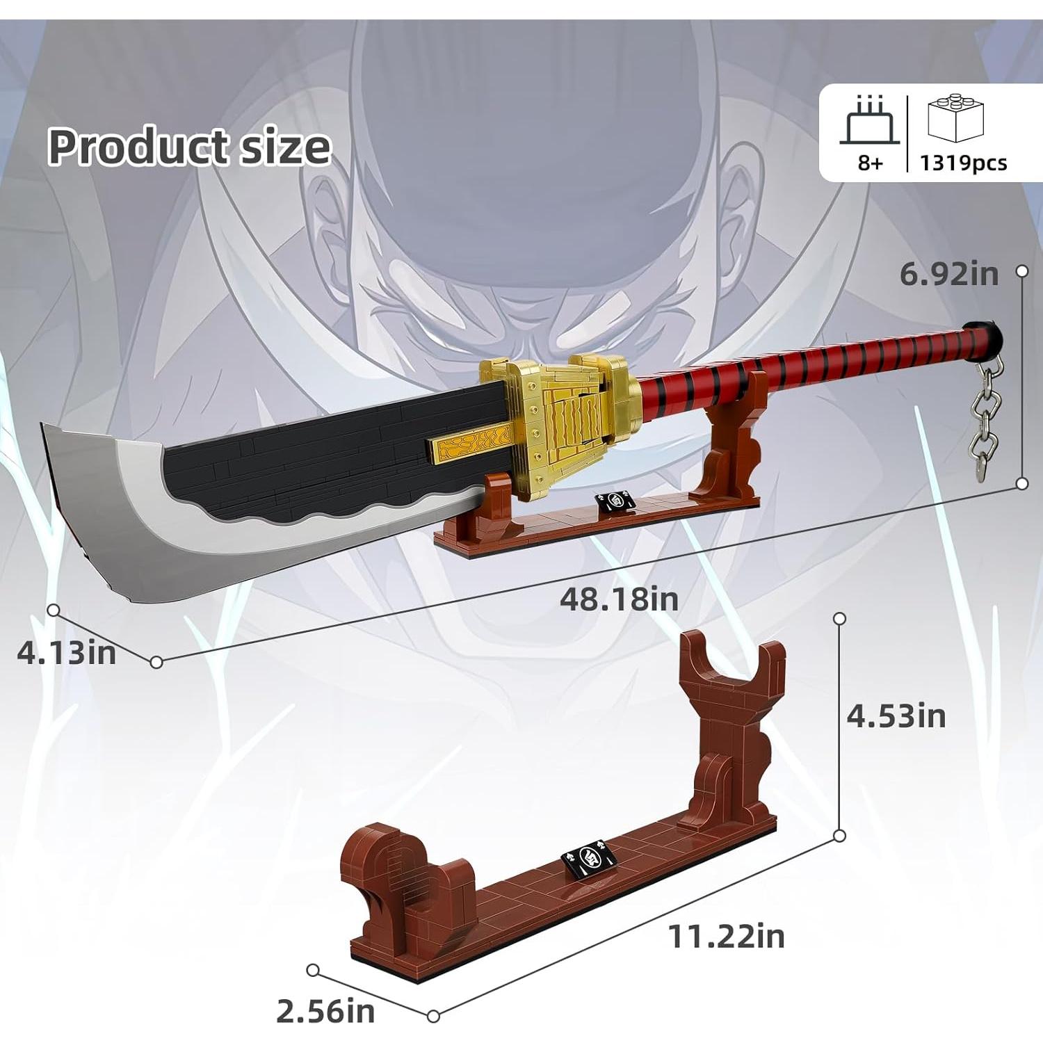 Katana Edward Newgate One Piece 1319 Pcs para Cosplay