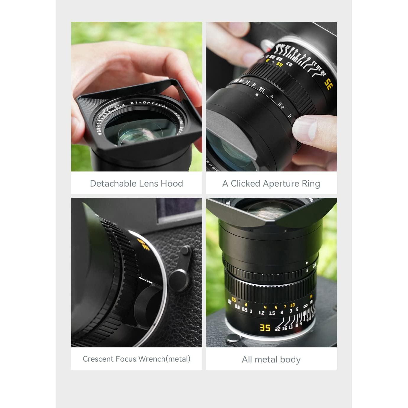 Lente TTArtisan APO-M 35mm f2 ASPH para cámaras Leica M