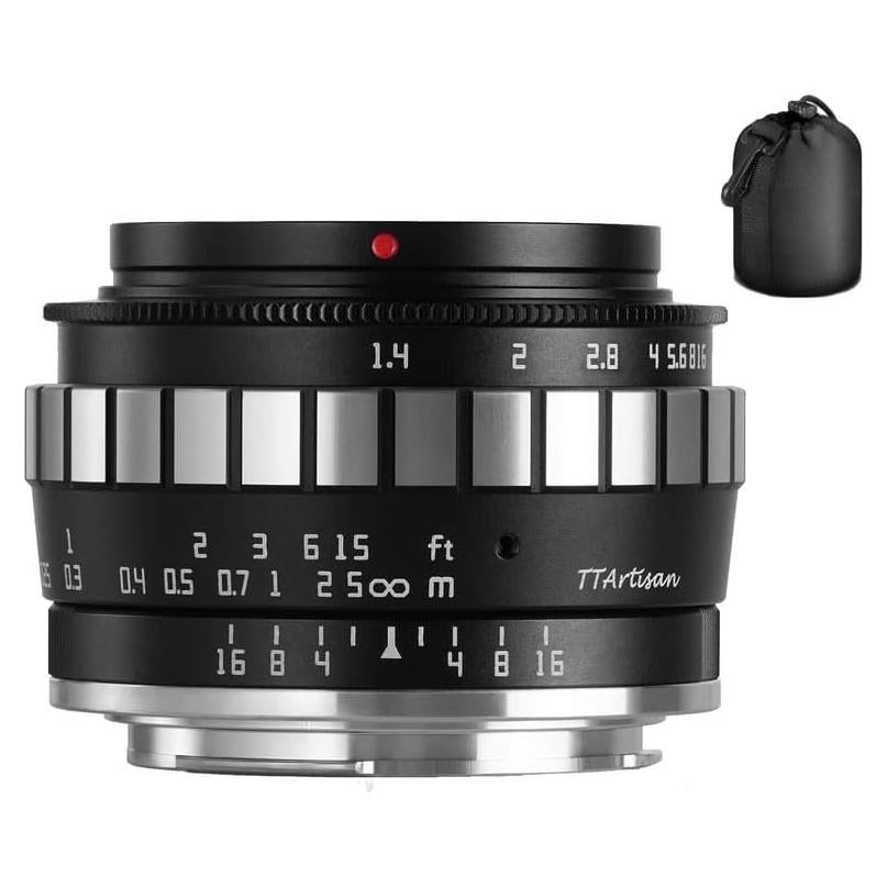 Wide-Angle 23mm F1.4 APS-C Manual Focus Lens Compatible with Leica L-Mount Camera T、TL、TL2、CL, Compatible with Sigma FP Camera （Camera Settings: APS-C Mode）
