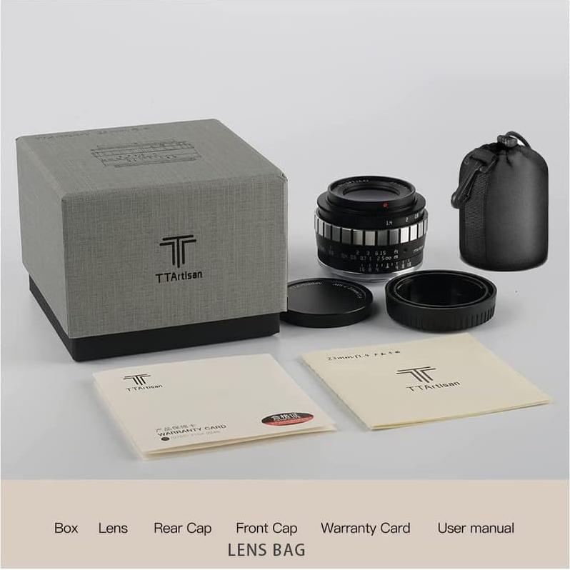 Wide-Angle 23mm F1.4 APS-C Manual Focus Lens Compatible with Leica L-Mount Camera T、TL、TL2、CL, Compatible with Sigma FP Camera （Camera Settings: APS-C Mode）